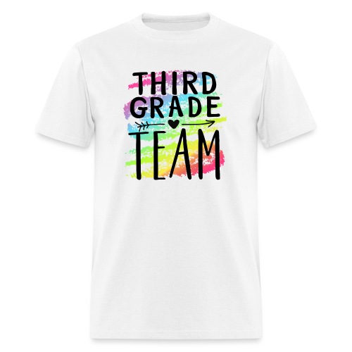 Third Grade Team Crayon Splash Teacher T-Shirts - Men's T-Shirt