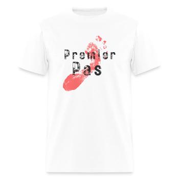 Premier Pas is First Step - Men's T-Shirt - white - Front - Jose (178cm)