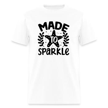 Made to sparkle - Men's T-Shirt - white - Front - Jose (178cm)