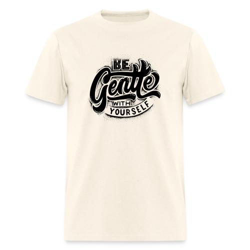 Black Typographic design - Men's T-Shirt