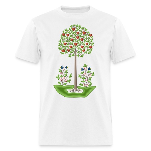 Fraktur Tree of Love - Men's T-Shirt