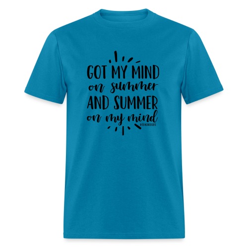 Got My Mind on Summer #teacherlife Teacher T-Shirt - Men's T-Shirt