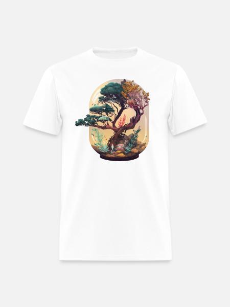Bonsai Tree Terrarium - Men's T-Shirt - white
