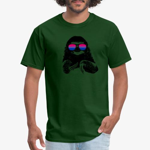 Pride Sloth Bisexual Flag Sunglasses - Men's T-Shirt