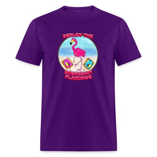 Emergency Flamingo - Men's T-Shirt