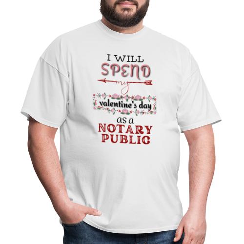 Valentines Notary Public - Men's T-Shirt