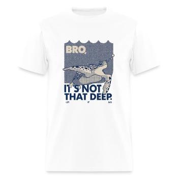 Ce n’est pas si profond Chemise - T-shirt Homme - blanc - Devant - Jose (178cm)