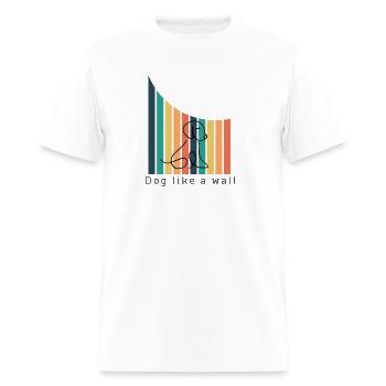 dog and wall - Men's T-Shirt - white - Front - Jose (178cm)