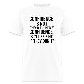 confidence - Men's T-Shirt - white - Front - Jose (178cm)