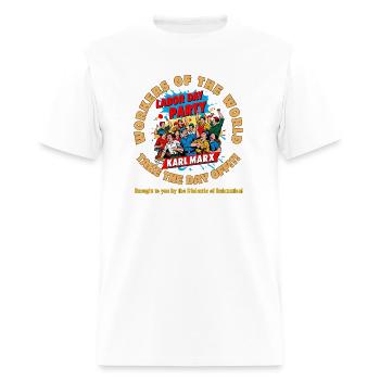 Labor Day Karl Marx Update - Men's T-Shirt - white - Front - Jose (178cm)