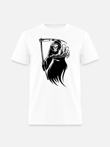 Black Death Grim - Men's T-Shirt - white
