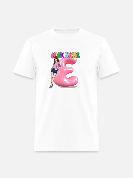 Nick Name E - Men's T-Shirt - white