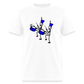 Two drummers - Men's T-Shirt - white - Front - Jose (178cm)