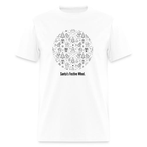 Santa's Festive Wheel T-Shirt - Men's T-Shirt