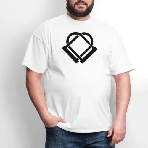 Bike U Lock Heart - Men's T-Shirt