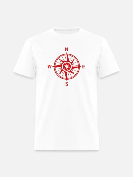 Wind Rose, maritime Style - Men's T-Shirt - white