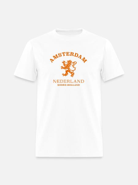 AMSTERDAM Netherlands - Men's T-Shirt - white