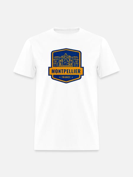 Montpellier Emblem Patch - Men's T-Shirt - white