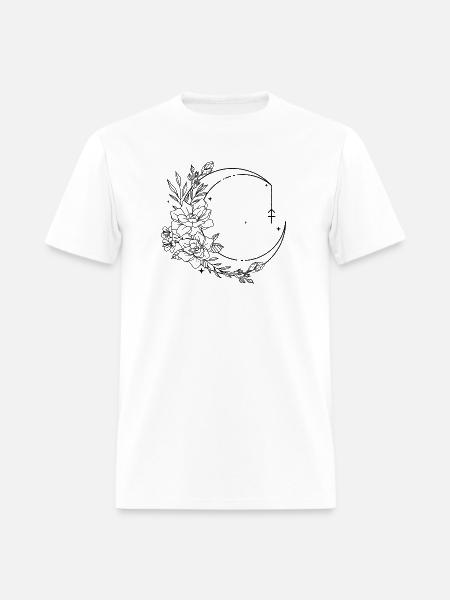 Monochrome Night Glyph - Men's T-Shirt - white
