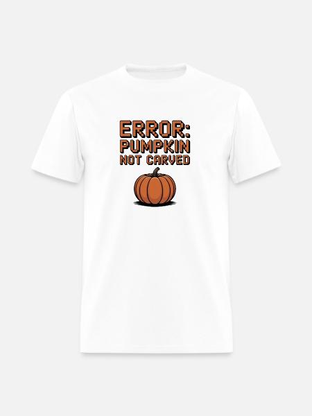 Error: Pumpkin Not Carved - Men's T-Shirt - white