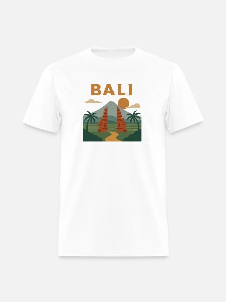 Bali Sunrise Gate Scene - Men's T-Shirt - white