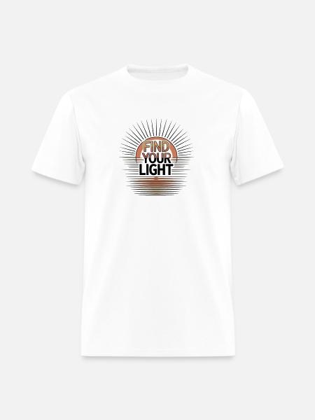 Find Your Light Sunburst - Men's T-Shirt - white