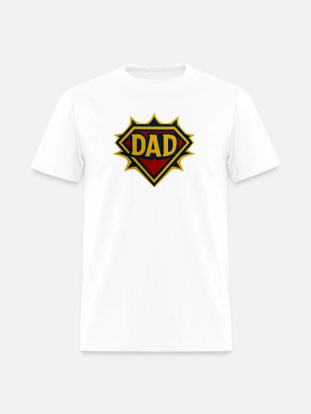 Dad Shield Badge - Men's T-Shirt - white