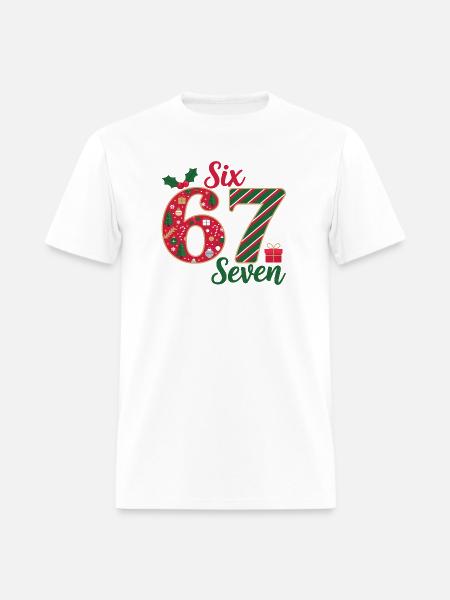 Six Seven Christmas Countdown - Men's T-Shirt - white