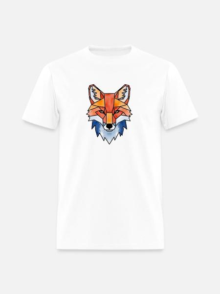 Polygon Fox - Men's T-Shirt - white