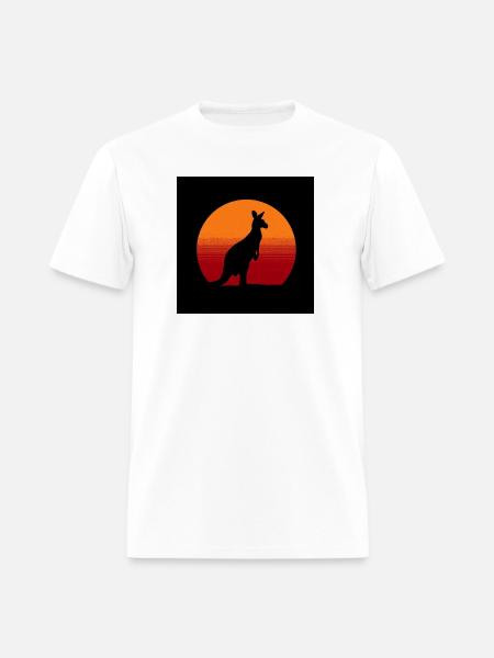 Sunrise Kangaroo Spirit - Men's T-Shirt - white