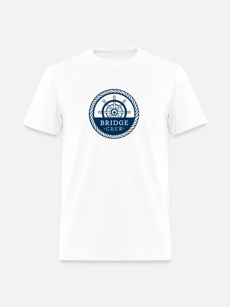 Bridge Crew Nautical Command Badge - Men's T-Shirt - white