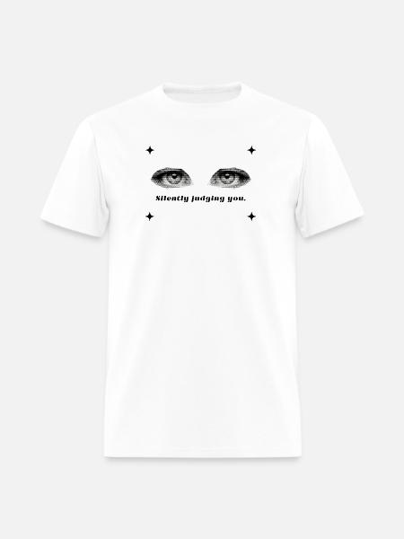 Twin Halftone Eyes - Men's T-Shirt - white