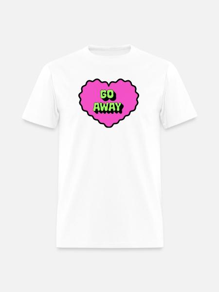 Go Away - Men's T-Shirt - white