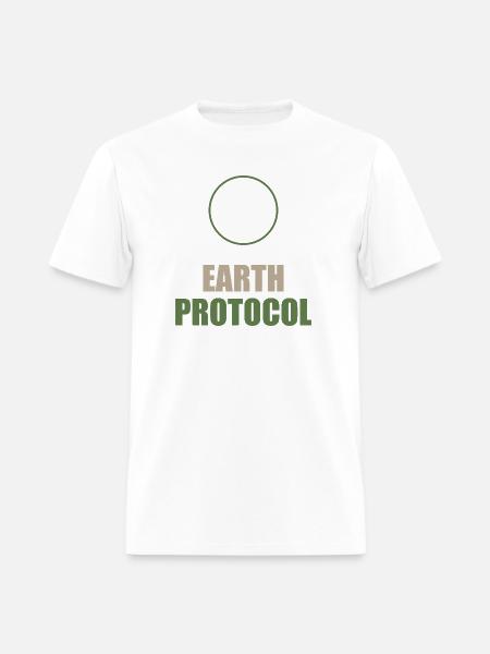 Earth Protocol Eco-Tech Label - Men's T-Shirt - white