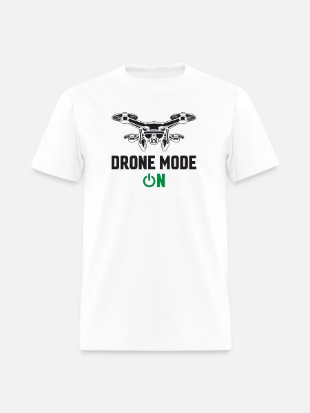 Drone Mode: On - Men's T-Shirt - white