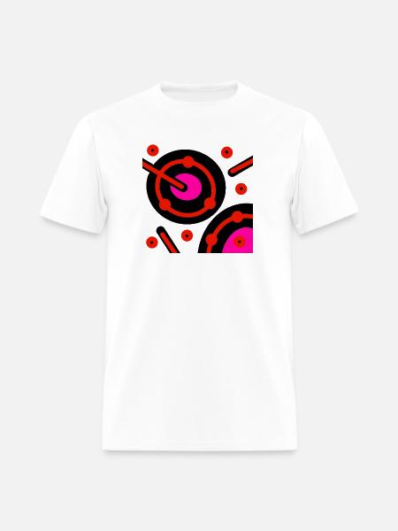 Neon Orbit Circuit - Men's T-Shirt - white
