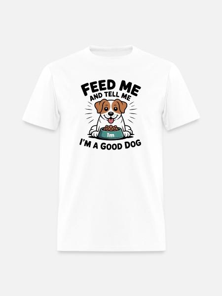 Happy Pup Meal Moment - Men's T-Shirt - white