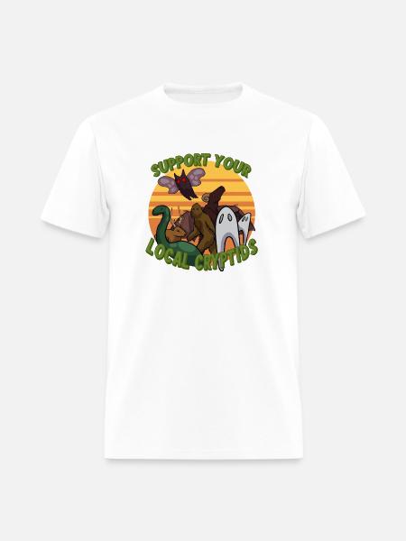 Support Your Local Cryptids - Men's T-Shirt - white