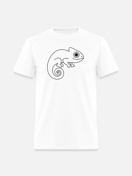 Cute chameleon - Men's T-Shirt - white