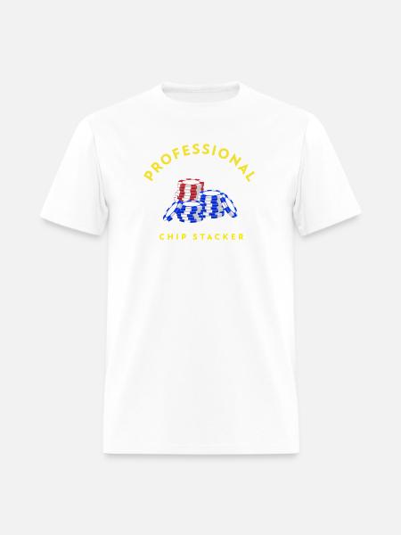Professional_Chip_Stacker - Men's T-Shirt - white