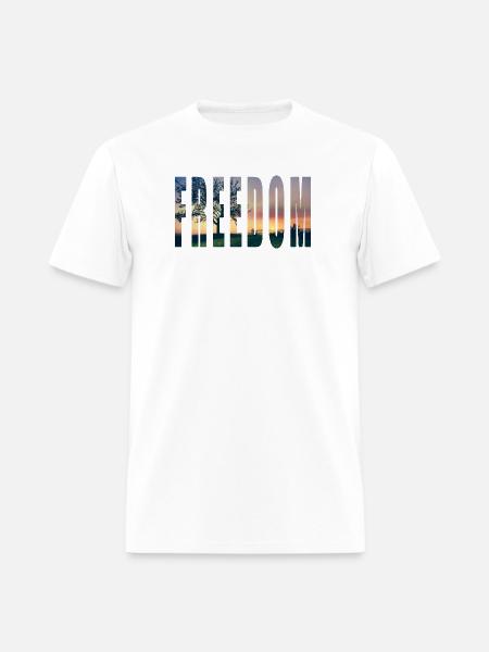 FREEDOM2 - Men's T-Shirt - white