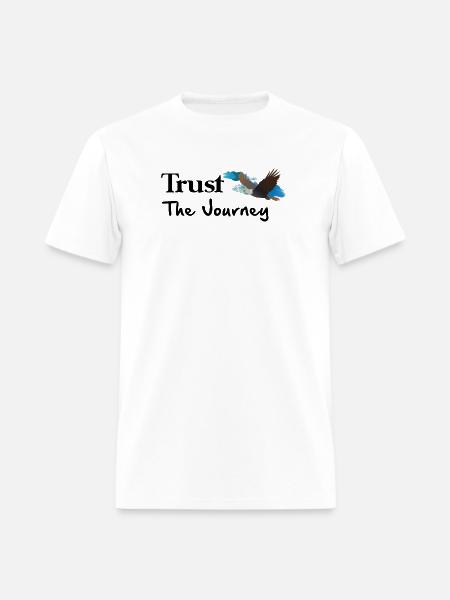 Soaring Eagle in Blue Sky - Men's T-Shirt - white