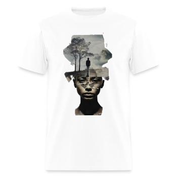 Anp unique soulfull Alex - Men's T-Shirt - white - Front - Jose (178cm)