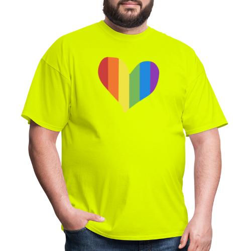 Pride Rainbow Heart - Men's T-Shirt