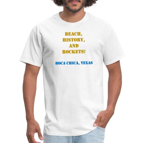 Beach, History and Rockets - Men's T-Shirt
