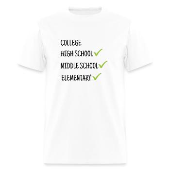 2024 High School Graduation Funny Senior Class - Men's T-Shirt - white - Front - Jose (178cm)