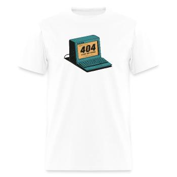 404 Sleep Not Found - Retro Computer Design - Men's T-Shirt - white - Front - Jose (178cm)