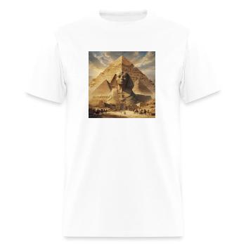 The pyramids and the Sphinx - Men's T-Shirt - white - Front - Jose (178cm)