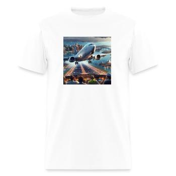 Emergency Landing - Men's T-Shirt - white - Front - Jose (178cm)