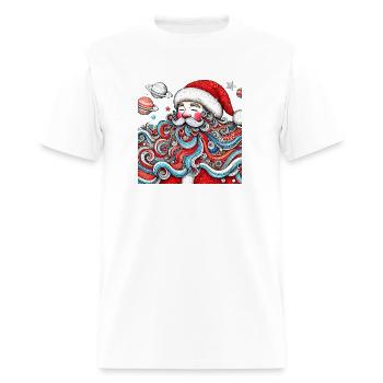 Aquarelle clipart santa design - T-shirt Homme - blanc - Devant - Jose (178cm)